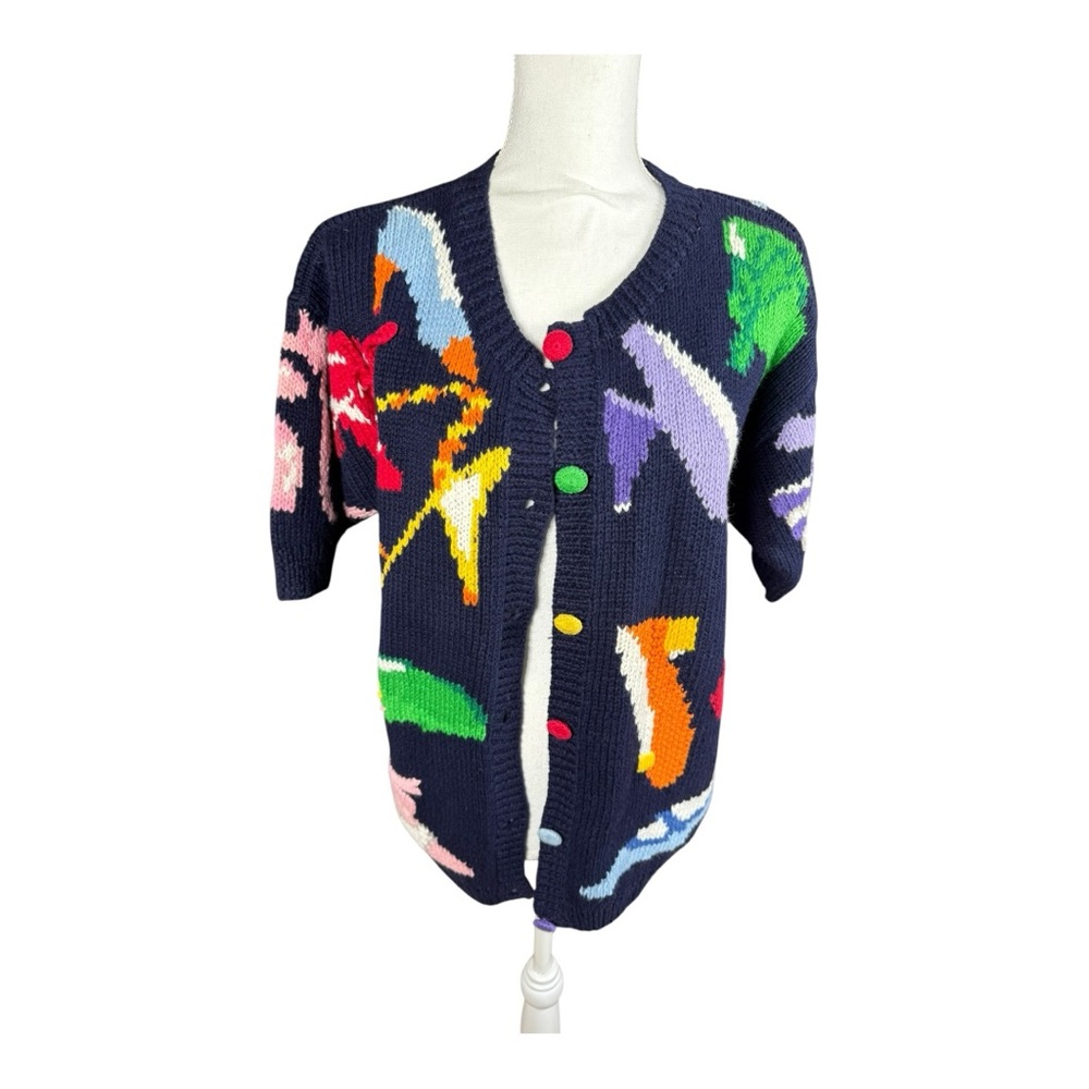 Shoe‎ Theme Eagles Eye Sweater Cardigan